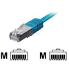Image de equip - Cordon de raccordement - RJ-45 (M) pour RJ-45 (M) - 0.5 m - Paire torsadée blindée (SSTP) - CAT 6 - sans halogène, moulé, bloqué - bleu