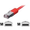 Image de equip - Cordon de raccordement - RJ-45 (M) pour RJ-45 (M) - 3 m - Paire torsadée blindée (SSTP) - CAT 6 - moulé, bloqué - rouge