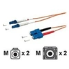 Image de equip - Cordon de raccordement - LC multi-mode (M) pour SC multi-mode (M) - 1 m - fibre optique - 62,5 / 125 microns - orange