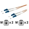 Image de equip - Cordon de raccordement - LC multi-mode (M) pour LC multi-mode (M) - 1 m - fibre optique - 62,5 / 125 microns - orange