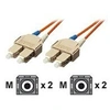 Image de equip - Cordon de raccordement - SC multi-mode (M) pour SC multi-mode (M) - 3 m - fibre optique - 62,5 / 125 microns - orange