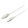Image de Equip - Câble USB - USB (M) pour USB type B (M) - USB 2.0 - 1 m - argent transparent
