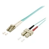 Image de equip - Cordon de raccordement - LC multi-mode (M) pour SC multi-mode (M) - 10 m - fibre optique - duplex - 50 / 125 microns - OM3 - turquoise
