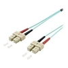 Image de equip - Cordon de raccordement - SC multi-mode (M) pour SC multi-mode (M) - 5 m - fibre optique - duplex - 50 / 125 microns - OM3 - turquoise