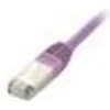 Image de equip - Cordon de raccordement - RJ-45 (M) pour RJ-45 (M) - 25 cm - Paire torsadée blindée (SSTP) - CAT 6 - sans halogène, moulé, bloqué - violet