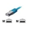 Image de equip - Cordon de raccordement - RJ-45 (M) pour RJ-45 (M) - 25 cm - Paire torsadée blindée (SSTP) - CAT 6 - sans halogène, moulé, bloqué - bleu