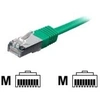 Image de equip - Cordon de raccordement - RJ-45 (M) pour RJ-45 (M) - 25 cm - Paire torsadée blindée (SSTP) - CAT 6 - sans halogène, moulé, bloqué - vert