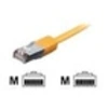 Image de equip - Cordon de raccordement - RJ-45 (M) pour RJ-45 (M) - 25 cm - Paire torsadée blindée (SSTP) - CAT 6 - sans halogène, moulé, bloqué - jaune
