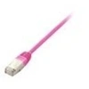 Image de equip - Cordon de raccordement - RJ-45 (M) pour RJ-45 (M) - 7.5 m - Paire torsadée blindée (SSTP) - CAT 6 - sans halogène, moulé, bloqué - rose