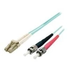 Image de equip - Cordon de raccordement - LC multi-mode (M) pour ST multi-mode (M) - 5 m - 5 m - fibre optique - duplex - 50 / 125 microns - OM3 - turquoise