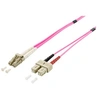 Image de equip - Cordon de raccordement - SC multi-mode (M) pour LC multi-mode (M) - 1 m - fibre optique - duplex - 50 / 125 microns - OM4 - sans halogène -