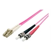 Image de equip - Cordon de raccordement - ST multi-mode (M) pour LC multi-mode (M) - 5 m - fibre optique - duplex - 50 / 125 microns - OM4 - sans halogène -
