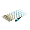 Image de equip Pro - Cordon de raccordement - LC multi-mode (M) pour MTP multimode (F) - 15 m - fibre optique - 50 / 125 microns - OM4 - turquoise