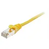 Image de equip - Cordon de raccordement - RJ-45 (M) pour RJ-45 (M) - 25 cm - SFTP, PiMF - CAT 6a - sans halogène, moulé, sans crochet, bloqué - jaune