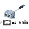 Image de - Adaptateur réseau - RJ-45 (M) pour RJ-45 (F) - STP - CAT 5e