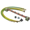 Image de DIGITUS rail d'équipotentialité - pour armoires réseau et serveur 19 pouces - à monter sur les rails profilés - 220 mm - quatre câbles de mise à la terre inclus en occasion ou reconditionné
