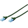 Image de Ecoline - Cordon de raccordement - RJ-45 (M) pour RJ-45 (M) - 1 m - UTP - CAT 5e - démarré - vert