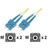 Image de - Cordon de raccordement - mode unique SC (M) pour mode unique SC (M) - 2 m - 2 m - fibre optique - 9 / 125 micromètres - OS1 - sans halogène - jaune