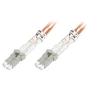 Image de - Cordon de raccordement - LC multi-mode (M) pour LC multi-mode (M) - 3 m - 3 m - fibre optique - 50 / 125 microns - OM2 - sans halogène - orange