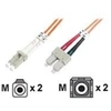Image de - Cordon de raccordement - LC multi-mode (M) pour SC multi-mode (M) - 5 m - 5 m - fibre optique - 50 / 125 microns - OM2 - sans halogène - orange