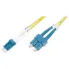 Image de Patch Cable - Cordon de raccordement - mode unique SC (M) pour mode unique LC (M) - 1 m - 1 m - fibre optique - 9 / 125 micromètres - OS1 - sans