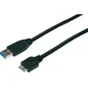 Image de Câble usb 3.0 [1x usb 3.0 mâle type a - 1x usb 3.0 mâle micro b] 0.25 m noir assmann ak-11234