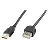 Image de ASSMANN - Rallonge de câble USB - USB (F) pour USB (F) - USB 2.0 - 1.8 m - moulé - noir