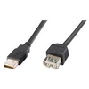 Image de ASSMANN Basic - Rallonge de câble USB - USB (F) pour USB (M) - USB 2.0 - 3 m - moulé - noir