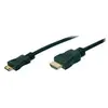 Image de ASSMANN - Câble HDMI - HDMI mâle pour 19 pin mini HDMI Type C mâle - 3 m - double blindage - noir