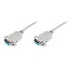 Image de ASSMANN - Câble de modem nul - DB-9 (F) pour DB-9 (F) - 3 m - blindé - beige