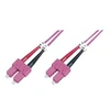 Image de Professional - Cordon de raccordement - SC multi-mode (M) pour SC multi-mode (M) - 2 m - 2 m - fibre optique - duplex - 50 / 125 microns - OM4 - sans