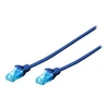 Image de Professional - Cordon de raccordement - RJ-45 (M) pour RJ-45 (M) - 25 cm - UTP - CAT 5e - démarré, sans crochet - bleu