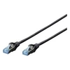 Image de Professional - Cordon de raccordement - RJ-45 (M) pour RJ-45 (M) - 2 m - SF/UTP - CAT 5e - démarré - noir, RAL 9005
