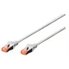 Image de - Cordon de raccordement - RJ-45 (M) pour RJ-45 (M) - 25 cm - SFTP - CAT 6 - sans halogène, sans crochet - gris