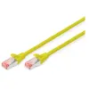 Image de - Cordon de raccordement - RJ-45 (M) pour RJ-45 (M) - 50 cm - SFTP - CAT 6 - démarré, sans halogène, sans crochet - jaune, RAL 1018