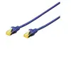 Image de Professional - Cordon de raccordement - RJ-45 (M) pour RJ-45 (M) - 25 cm - SFTP - CAT 6a - démarré, sans halogène, sans crochet - bleu