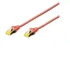 Image de Professional - Cordon de raccordement - RJ-45 (M) pour RJ-45 (M) - 25 cm - SFTP - CAT 6a - démarré, sans halogène, sans crochet - rouge