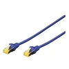 Image de - Cordon de raccordement - RJ-45 (M) pour RJ-45 (M) - 50 cm - SFTP - CAT 6a - démarré, sans halogène, sans crochet - bleu