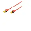 Image de - Cordon de raccordement - RJ-45 (M) pour RJ-45 (M) - 3 m - SFTP - CAT 6a - démarré, sans halogène, sans crochet - rouge