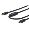 Image de ASSMANN HDMI High Speed with Ethernet - Câble HDMI avec Ethernet - HDMI mâle pour HDMI mâle - 15 m - double blindage - noir