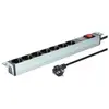 Image de DN-95407 - Coupe-circuit (rack-montable) - CA 250 V - entrée : alimentation - connecteurs de sortie : 7 - 1U - 19" - 2 m cordon - gris