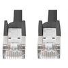 Image de - Cordon de raccordement - RJ-45 (M) pour RJ-45 (M) - 3 m - SFTP - CAT 6 - démarré, sans halogène, sans crochet - noir