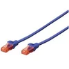 Image de Professional - Cordon de raccordement - RJ-45 (M) pour RJ-45 (M) - 25 cm - UTP - CAT 6 - sans halogène, moulé, sans crochet - bleu