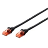 Image de Professional - Cordon de raccordement - RJ-45 (M) pour RJ-45 (M) - 25 cm - UTP - CAT 6 - IEEE 802.3 - sans halogène, moulé, sans crochet - noir