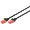 Image de Professional - Cordon de raccordement - RJ-45 (M) pour RJ-45 (M) - 2 m - UTP - CAT 6 - IEEE 802.3 - sans halogène, moulé, sans crochet - noir