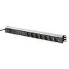 Image de dn-95412 7sortie(s) ca 1u noir, argent unité de distribution dénergie - unités de distribution dénergie (1u, aluminium