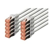 Image de digitus patchkabel kat. 6, s/ftp, 0,5 m, grau, 10er noir