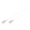 Image de Slim - Cordon de raccordement - RJ-45 (M) pour RJ-45 (M) - 2 m - U / FTP (Paire torsadée blindée) - CAT 6 - sans halogène, moulé, sans crochet - gris