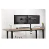 Image de DA-90400 - Pied - pour 2 écrans LCD - acier - noir mat - Taille d'écran : 15"-32" - support pour ordinateur de bureau
