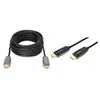 Image de - Câble HDMI avec Ethernet - HDMI prise pour HDMI prise - 10 m - cuivre hybride blindé/fibre optique - noir - Active Optical Cable (AOC), support